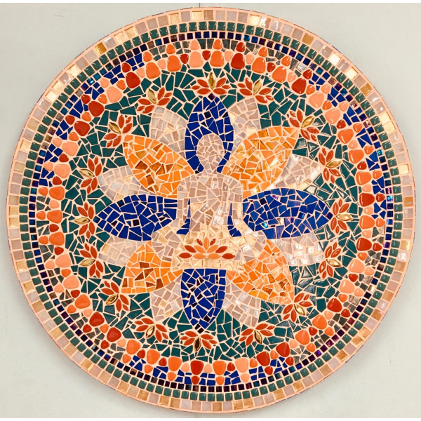 Mandala lotushouding van mozaïek 